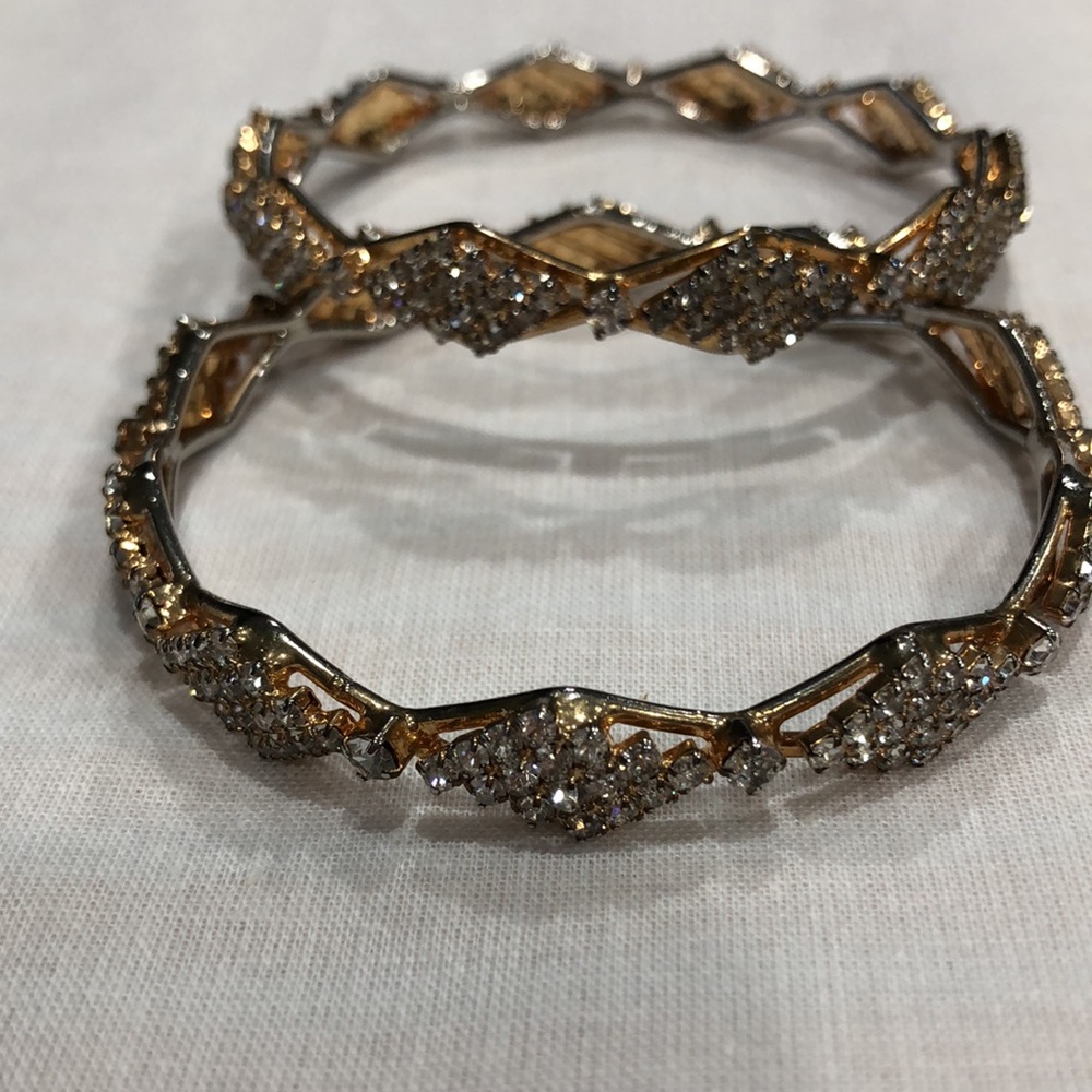 Small Rhinestone Bracelets 2 1/4 inch diameter - Picture 3 of 4